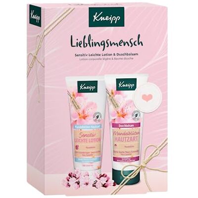 Kneipp Om een verzorgende formule zonder microplastic te geven, geschenkdoos, amandelbloesem, 2 x 200 ml Kneipp Om een verzorgende formule zonder microplastic te geven, geschenkdoos, amandelbloesem, 2 x 200 ml
