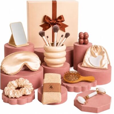 Maison NRV Luxe geschenkdoos voor dames, wellness- en spa-box, 11-delig, cadeau-idee voor verjaardag, vrouw, vriendin, moeder, oma, collega, minnares, premium ontspanningsset Maison NRV Luxe geschenkdoos voor dames, wellness- en spa-box, 11-delig, cadeau-idee voor verjaardag, vrouw, vriendin, moeder, oma, collega, minnares, premium ontspanningsset