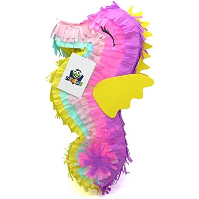 Nislai ® Piñata Zeepaardje, ideaal voor verjaardagsfeest van meisjes, piñata verjaardag, perfect als verjaardagscadeau of als decoratie, (mini), 40 x 20 x 10 cm Nislai ® Piñata Zeepaardje, ideaal voor verjaardagsfeest van meisjes, piñata verjaardag, perfect als verjaardagscadeau of als decoratie, (mini), 40 x 20 x 10 cm