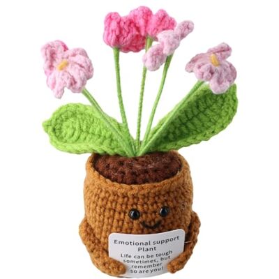 Astralong Positieve pop met positieve kaart, cadeau, grappige zonnebloem positief met de hand, creatieve bloemen, gehaakte bloemen, Pocket Hug Zonnebloem voor vrouwen, familie, vrienden Astralong Positieve pop met positieve kaart, cadeau, grappige zonnebloem positief met de hand, creatieve bloemen, gehaakte bloemen, Pocket Hug Zonnebloem voor vrouwen, familie, vrienden