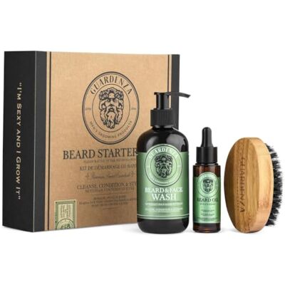 GUARDENZA GROOMING PRODUCTS Beard Starter Kit Baardolie, baard en gezichtsverzorging, baardborstel GUARDENZA GROOMING PRODUCTS Beard Starter Kit Baardolie, baard en gezichtsverzorging, baardborstel