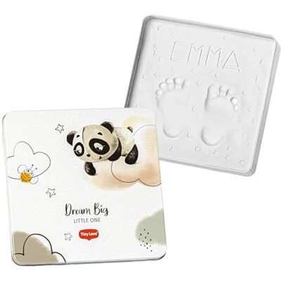 Tiny Love Magic Box Square, Memory Box, handvoetafdruk voor baby's, jongens, meisjes, dermatologisch getest, kleiset, gepersonaliseerd cadeau voor baby's, decoratie voor babykamer, Tiny Creations Tiny Love Magic Box Square, Memory Box, handvoetafdruk voor baby's, jongens, meisjes, dermatologisch getest, kleiset, gepersonaliseerd cadeau voor baby's, decoratie voor babykamer, Tiny Creations