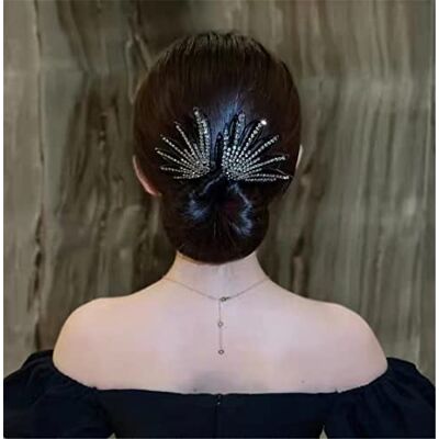 HADAVAKA Simple Fast Spiral Hair Braiding Clips, modieuze haarclips voor vrouwen, Lazy Hair Bun, Elegante Flower Lazy Hair Curler, DIY Hair Styling Accessoires voor Vrouwen Meisjes (Grijze Diamonds) HADAVAKA Simple Fast Spiral Hair Braiding Clips, modieuze haarclips voor vrouwen, Lazy Hair Bun, Elegante Flower Lazy Hair Curler, DIY Hair Styling Accessoires voor Vrouwen Meisjes (Grijze Diamonds)