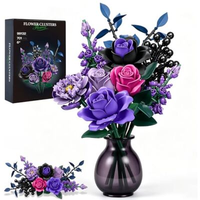 MITIZBLOX Boeket bloemen, kunstrozen, botanische collectie, bouwstenen, gothic speelgoed, cadeaus voor Valentijnsdag, Kerstmis, verjaardag, speelgoed voor meisjes vanaf 6 jaar MITIZBLOX Boeket bloemen, kunstrozen, botanische collectie, bouwstenen, gothic speelgoed, cadeaus voor Valentijnsdag, Kerstmis, verjaardag, speelgoed voor meisjes vanaf 6 jaar
