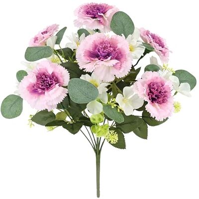 Flair Flower Kunstmatige anjers boeket 42 cm Anjers boeket Madeliefje Herfstbloemen Kunstzijden bloemen Kunstbloemen als echte decoratieve bloemen Flair Flower Kunstmatige anjers boeket 42 cm Anjers boeket Madeliefje Herfstbloemen Kunstzijden bloemen Kunstbloemen als echte decoratieve bloemen