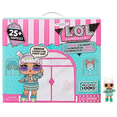 L.O.L. Surprise! Advent kalender 2023 met pop in gelimiteerde editie en 24 verrassingen – Makeover Baby 2.0 – mix en combineer outfits – leuk cadeau-idee voor meisjes vanaf 4 jaar L.O.L. Surprise! Advent kalender 2023 met pop in gelimiteerde editie en 24 verrassingen – Makeover Baby 2.0 – mix en combineer outfits – leuk cadeau-idee voor meisjes vanaf 4 jaar
