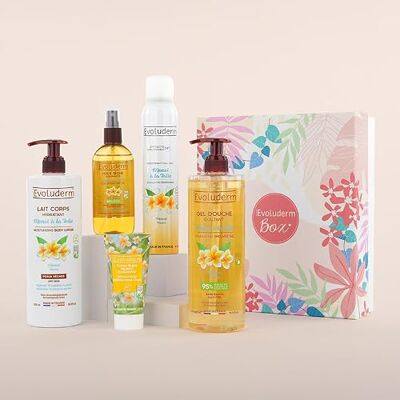 Evoluderm Cadeauset voor dames met Monoï de Tahiti – 5 producten – Box L – natuurlijke oorsprong – ideaal cadeau voor Kerstmis, verjaardag, Moederdag (Harmonie) Evoluderm Cadeauset voor dames met Monoï de Tahiti – 5 producten – Box L – natuurlijke oorsprong – ideaal cadeau voor Kerstmis, verjaardag, Moederdag (Harmonie)