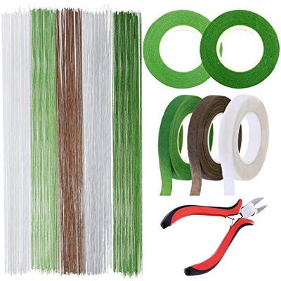 Allazone Bloemen Samenstelling Gereedschapsset, 5 Kleuren Tape Strap Wrap, 5 Kleuren IJzeren Draad Bloem Gauge 26, Snijschaar voor Boeket Stem Wrap Bloemist Allazone Bloemen Samenstelling Gereedschapsset, 5 Kleuren Tape Strap Wrap, 5 Kleuren IJzeren Draad Bloem Gauge 26, Snijschaar voor Boeket Stem Wrap Bloemist