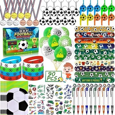 Frasheng 90st Football Party Giveaway Kinderen, Football Giveaways met Sleutelhanger, Snap Armband, Ballon, Silicone Armband, Fluitje, Medailles, Party Gift Zakjes, Pennen, Stickers Frasheng 90st Football Party Giveaway Kinderen, Football Giveaways met Sleutelhanger, Snap Armband, Ballon, Silicone Armband, Fluitje, Medailles, Party Gift Zakjes, Pennen, Stickers