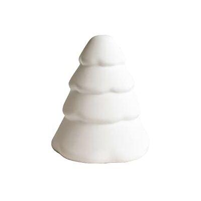 Cooee Design Snowy Kerstboom, keramiek, wit, 15 cm, kerstdecoratie Cooee Design Snowy Kerstboom, keramiek, wit, 15 cm, kerstdecoratie