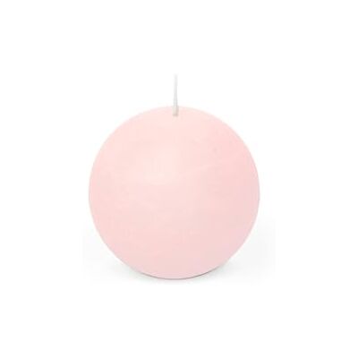 Spaas Rustieke bolkaars, 80 mm, 24 uur, lichtroze Spaas Rustieke bolkaars, 80 mm, 24 uur, lichtroze