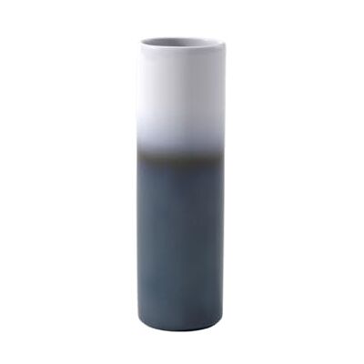 like.by Villeroy & Boch Lave Home, grote cilindervaas, 790 ml, zandsteen, wit/blauw, groot like.by Villeroy & Boch Lave Home, grote cilindervaas, 790 ml, zandsteen, wit/blauw, groot