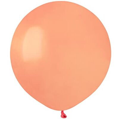 Ciao Envelop van 25 ballonnen in hoogwaardig natuurlijk latex G150 (Ø 48 cm / 19 inch) perzikroze Ciao Envelop van 25 ballonnen in hoogwaardig natuurlijk latex G150 (Ø 48 cm / 19 inch) perzikroze