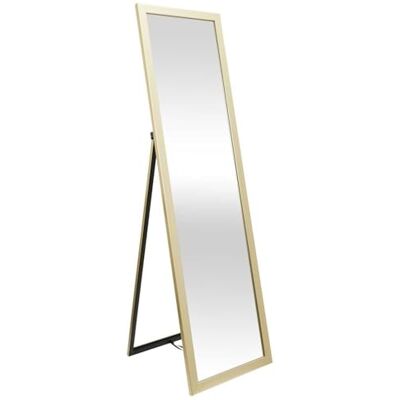 HOME DECO FACTORY , HD4253 Elegante vloerspiegel, goudkleurig, 124 cm HOME DECO FACTORY , HD4253 Elegante vloerspiegel, goudkleurig, 124 cm