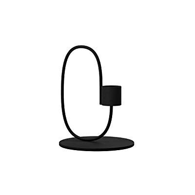 Cooee Design Swoop Black kandelaar van roestvrij staal, 10 cm, zwart Cooee Design Swoop Black kandelaar van roestvrij staal, 10 cm, zwart
