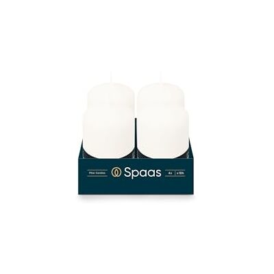 Spaas Cilinderkaars 50/80 mm, ± 18 uur, geurloos wit Spaas Cilinderkaars 50/80 mm, ± 18 uur, geurloos wit