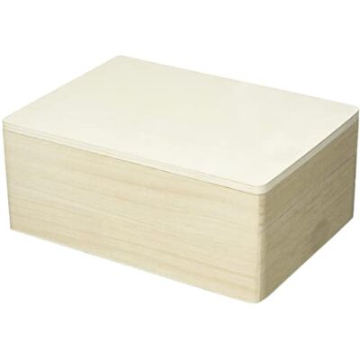 Artemio Set van 2 rechthoekige dozen, hout, beige, 22 x 9 x 16 cm 14002310 Artemio Set van 2 rechthoekige dozen, hout, beige, 22 x 9 x 16 cm 14002310