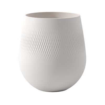 Villeroy & Boch Halsketting, wit, grote vaas, kralen, tafeldecoratie van hoogwaardig porselein, porselein, transparant, 20,5 x 20,5 x 22,5 cm Villeroy & Boch Halsketting, wit, grote vaas, kralen, tafeldecoratie van hoogwaardig porselein, porselein, transparant, 20,5 x 20,5 x 22,5 cm