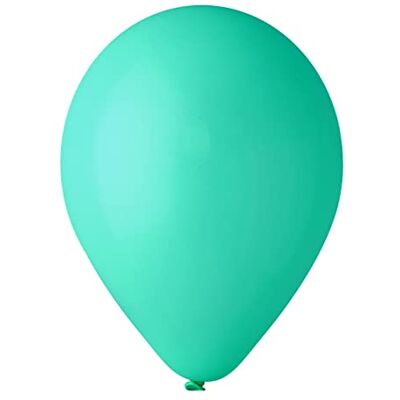 Ciao Set van 100 hoogwaardige natuurlijke latexballonnen G120 (Ø 33 cm / 13 inch), turquoise groen Ciao Set van 100 hoogwaardige natuurlijke latexballonnen G120 (Ø 33 cm / 13 inch), turquoise groen