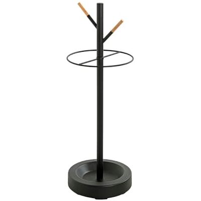 HAKU Möbel parapluhouder beuken, zwart, metaal Afmeting: H 73 cm x Ø 26 cm, Stijl: modern HAKU Möbel parapluhouder beuken, zwart, metaal Afmeting: H 73 cm x Ø 26 cm, Stijl: modern