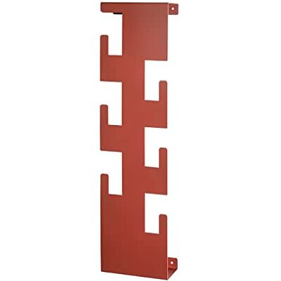 HAKU Möbel Wandgarderobe, metaal, rood, L 15 x D 8 x H 60 cm HAKU Möbel Wandgarderobe, metaal, rood, L 15 x D 8 x H 60 cm
