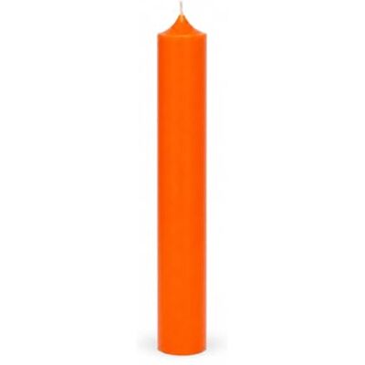 Bütic GmbH Set van 4 gekleurde staafkaarsen 180 mm x Ø 22 mm restantvrije verbranding, kleur: oranje Bütic GmbH Set van 4 gekleurde staafkaarsen 180 mm x Ø 22 mm restantvrije verbranding, kleur: oranje