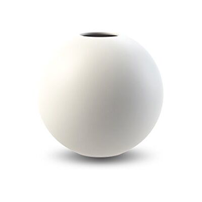 Cooee Design Bolvormige vaas, wit, 8 cm Cooee Design Bolvormige vaas, wit, 8 cm