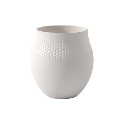 Villeroy & Boch Collier witte grote Pearl vaas, tafeldecoratie gemaakt van premium porselein van hoge kwaliteit, transparant, 20 x 16 x 20 cm Villeroy & Boch Collier witte grote Pearl vaas, tafeldecoratie gemaakt van premium porselein van hoge kwaliteit, transparant, 20 x 16 x 20 cm