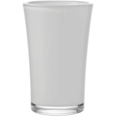 LEONARDO HOME Bloom Jarron glazen conische vaas, 140 mm, wit LEONARDO HOME Bloom Jarron glazen conische vaas, 140 mm, wit
