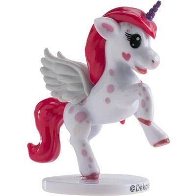 dekora Cake Topper decoratie voor taarten, eenhoorn-figuur, PVC, 347168, roze dekora Cake Topper decoratie voor taarten, eenhoorn-figuur, PVC, 347168, roze