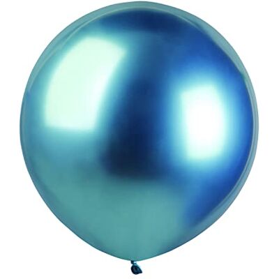 Ciao Set van 25 hoogwaardige natuurlijke latex metallic ballonnen G150 (Ø 48 cm / 19 inch) metallic blauw Ciao Set van 25 hoogwaardige natuurlijke latex metallic ballonnen G150 (Ø 48 cm / 19 inch) metallic blauw