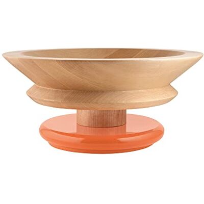 Alessi Lindenhouten tafel, oranje, één maat Alessi Lindenhouten tafel, oranje, één maat