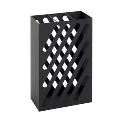 HAKU Möbel paraplustandaard, metaal, zwart, L 30 x D 16 x H 48 cm HAKU Möbel paraplustandaard, metaal, zwart, L 30 x D 16 x H 48 cm