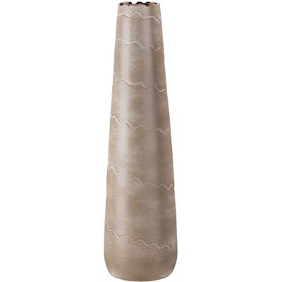 GILDE Wave XXL keramische vaas, decoratieve vaas, waterdicht, hoogte 80 cm, crèmebeige, woonkamerdecoratie, gemaakt in Europa GILDE Wave XXL keramische vaas, decoratieve vaas, waterdicht, hoogte 80 cm, crèmebeige, woonkamerdecoratie, gemaakt in Europa