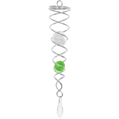 ART HQ Invento Crystal Twist 24 cm groen mobiele metalen glazen bol ART HQ Invento Crystal Twist 24 cm groen mobiele metalen glazen bol
