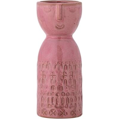 Bloomingville Embla vaas van hout, roze, diameter 6 x hoogte 14,5 cm Bloomingville Embla vaas van hout, roze, diameter 6 x hoogte 14,5 cm