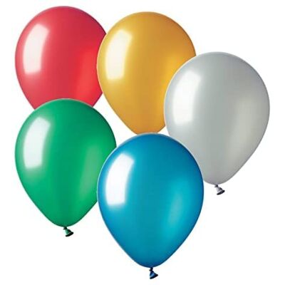 Ciao zak met 50 ballonnen Ø 18 cm, verschillende kleuren Ciao zak met 50 ballonnen Ø 18 cm, verschillende kleuren