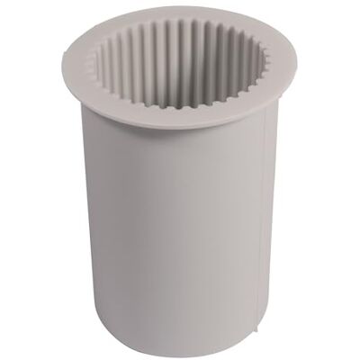 Rayher 36146000 siliconen mal in de vorm van een geribbelde stompkaars, Ø 5 cm, hoogte 8,7 cm, om te gieten met was, grijs Rayher 36146000 siliconen mal in de vorm van een geribbelde stompkaars, Ø 5 cm, hoogte 8,7 cm, om te gieten met was, grijs