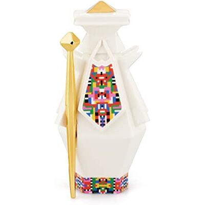 Alessi Joseph ESA05 3 Joseph figuur voor Bethlehem van porselein met handaangebrachte stickers en 24-karaats gouden details, meerkleurig Alessi Joseph ESA05 3 Joseph figuur voor Bethlehem van porselein met handaangebrachte stickers en 24-karaats gouden details, meerkleurig