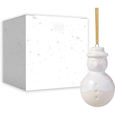 like. by Villeroy & Boch Winter Glow sneeuwpop ornament, kerstdecoratie van premium porselein, boomdecoratie, 4,5 x 4,5 x 8 cm like. by Villeroy & Boch Winter Glow sneeuwpop ornament, kerstdecoratie van premium porselein, boomdecoratie, 4,5 x 4,5 x 8 cm