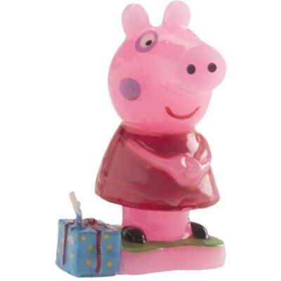 dekora 346089 Peppa Pig kaars, was, roze, 3 x 3 x 8 cm dekora 346089 Peppa Pig kaars, was, roze, 3 x 3 x 8 cm