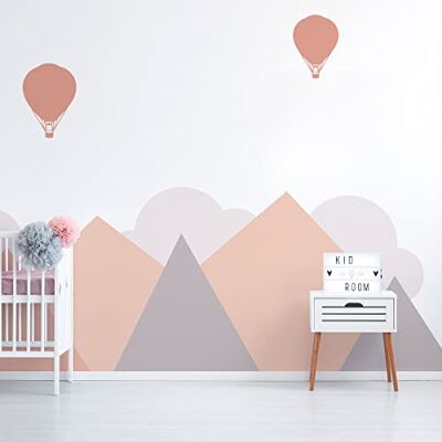 Ambiance Sticker Muurstickers kinderen Decoratie babykamer Kindermuurstickers Scandinavische muursticker Reusachtige muur sticker Scandinavische bergen Stockholm H80 x L105 cm Ambiance Sticker Muurstickers kinderen Decoratie babykamer Kindermuurstickers Scandinavische muursticker Reusachtige muur sticker Scandinavische bergen Stockholm H80 x L105 cm