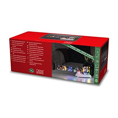 Konstsmide 4242-000 Led-scène, sneeuwpop met slee, 6 uur timer, 10 veelkleurige diodes, werkt op batterijen, voor binnen Konstsmide 4242-000 Led-scène, sneeuwpop met slee, 6 uur timer, 10 veelkleurige diodes, werkt op batterijen, voor binnen