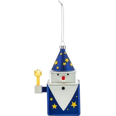 Alessi Cubomago GJ02 10 kerstdecoratie vintage design met een tovenaar van handversierd glas veelkleurig Alessi Cubomago GJ02 10 kerstdecoratie vintage design met een tovenaar van handversierd glas veelkleurig