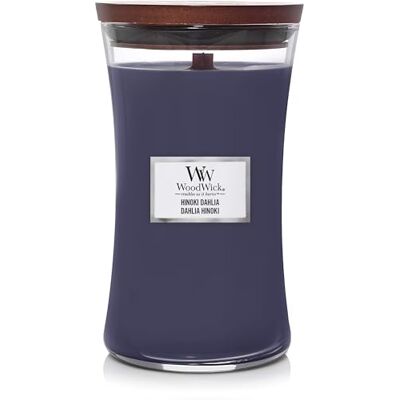WoodWick Large Hourglass Hinoki Dahalia Candle 609 g WoodWick Large Hourglass Hinoki Dahalia Candle 609 g