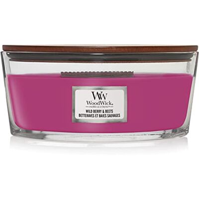 WoodWick Ellipse Wild Berry & Beets kaars 453 gr WoodWick Ellipse Wild Berry & Beets kaars 453 gr