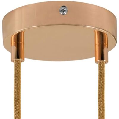 Creative Set cilindrische metalen rozet met twee gaten cilindrisch, koper Creative Set cilindrische metalen rozet met twee gaten cilindrisch, koper