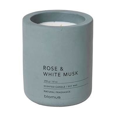 blomus RAGA-geurkaars L van sojawas, Flint Stone, hoogwaardige kamergeur, karakteristieke betonlook, geur ROSE & WIT MUSK, 55 uur brandduur (H/B/D: 11 x 9 x 9 cm, Flintstone, 65897) blomus RAGA-geurkaars L van sojawas, Flint Stone, hoogwaardige kamergeur, karakteristieke betonlook, geur ROSE & WIT MUSK, 55 uur brandduur (H/B/D: 11 x 9 x 9 cm, Flintstone, 65897)