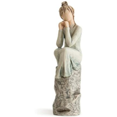 Willow Tree Enesco 27537 figuur Patience figuur, meerkleurig, 18 cm Willow Tree Enesco 27537 figuur Patience figuur, meerkleurig, 18 cm