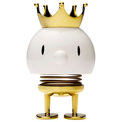 Hoptimist King Bumble wit M kunststof hoogte: 10 cm D: 7,5 cm Hoptimist King Bumble wit M kunststof hoogte: 10 cm D: 7,5 cm